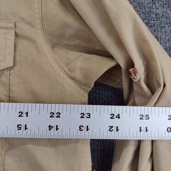 Rivers End DOW Agroscience Button Down Long Sleeve Shirt SZ XL Tan Pockets - Picture 6 of 14